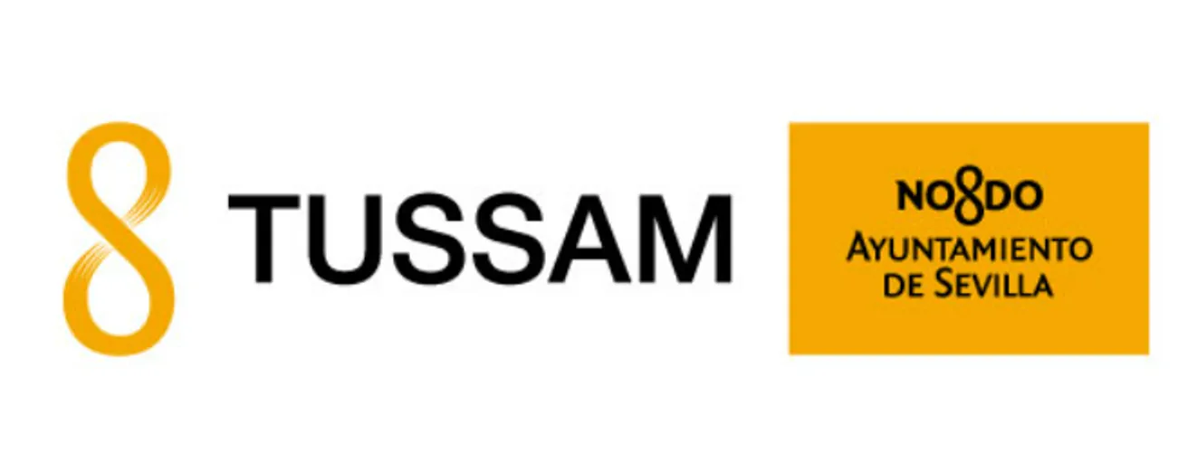 TUSSAM logo, the public bus and tram service in Seville